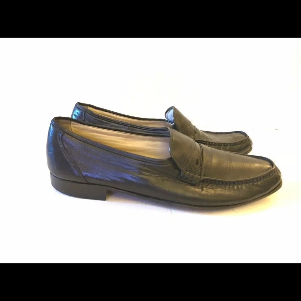 Bally Leather Slip On Dress Shoe